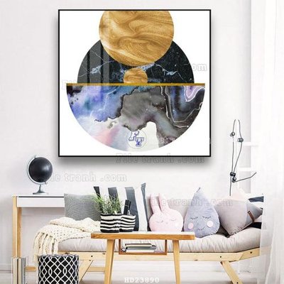 Download file File bộ tranh treo hiện đại HD23890 (gốc) in mica cao cấp