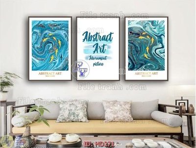 File ảnh File tranh hiện đại HD271 (gốc) in decal dán tường
