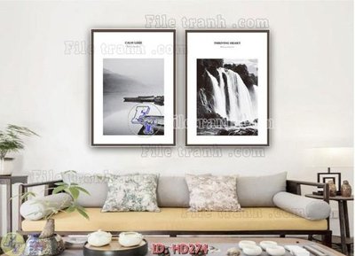 Ảnh gốc File tranh hiện đại HD274 (độ nét cao) in mica