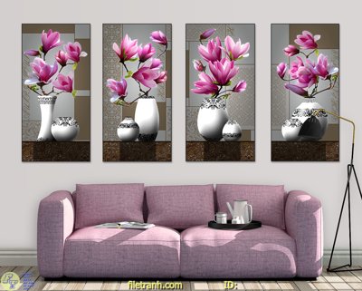 File gốc File tranh treo hiện đại HD3012 (cho in 3D) độc đáo