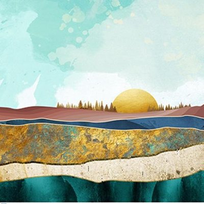 File tranh File tranh treo hiện đại HD3036 (gốc) in trên kính