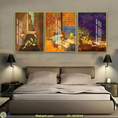 File in mica File tranh treo hiện đại HD3044 (bản gốc) sắc sảo