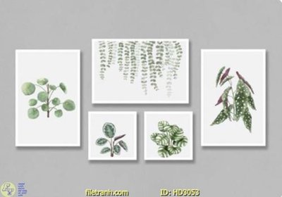 Tải file File tranh treo hiện đại HD3053 (gốc) chủ đề hoa sen