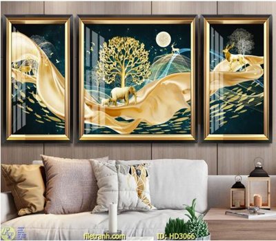 File tranh quảng cáo File tranh treo hiện đại HD3066 (file gốc) chuyên nghiệp
