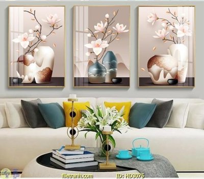 File ảnh File tranh treo hiện đại HD3075 (gốc) cho trang trí nội thất