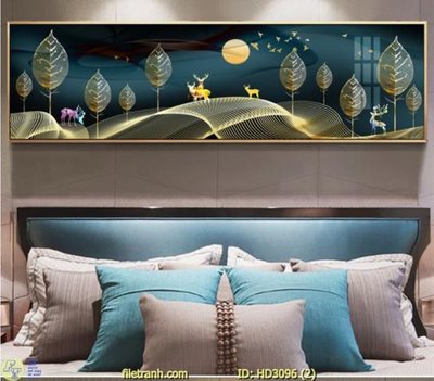 File PSD File tranh treo hiện đại HD3096 (bản gốc) cho nhà in