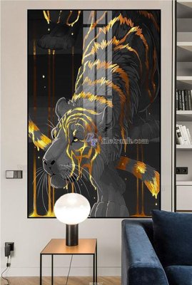 File gốc in ấn File tranh hiện đại pha lê gương HD31427 chuẩn màu CMYK