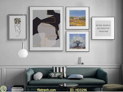 File gốc File tranh treo hiện đại HD3296 (PNG) trong suốt (transparent)