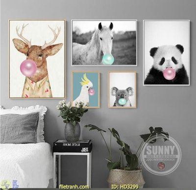 File tranh File tranh treo hiện đại HD3299 (bản gốc) trang trí văn phòng