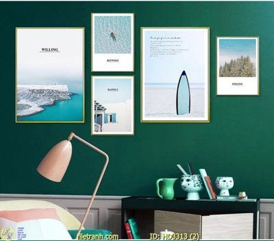 File tranh gốc File tranh treo hiện đại HD3313 (bản quyền) file PSD