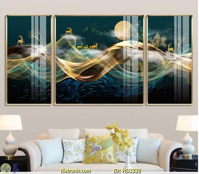 File gốc File tranh treo hiện đại HD3330 (in lụa) tranh thuận buồm