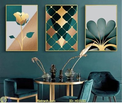 Tải file File tranh treo hiện đại HD3332 (ảnh gốc) in tráng gương