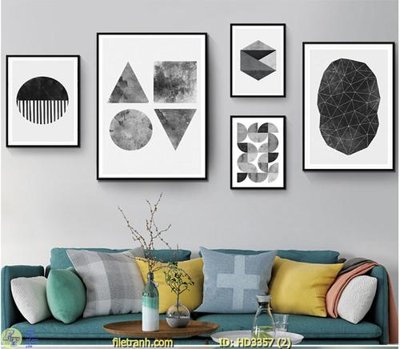 File in lụa File tranh treo hiện đại HD3357 (hoa văn) File tranh treo hiện đại HD3357