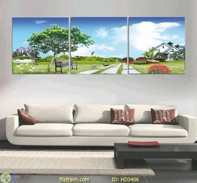 Hình ảnh file gốc File tranh treo hiện đại HD3406 cho in UV
