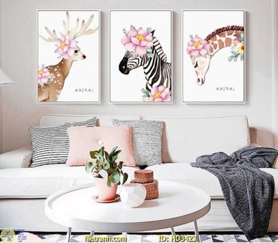 Hình ảnh file gốc in trần nhà File tranh treo hiện đại HD3423