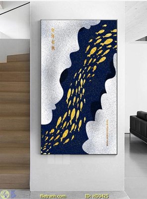 File gốc File tranh treo hiện đại HD3425 (in ấn) màu sắc trung thực