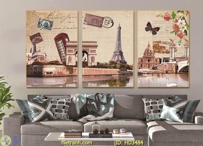 Tải file File tranh treo hiện đại HD3484 (gốc) làm tranh trang trí