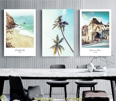 File in trần File tranh treo hiện đại HD3488 (bản gốc) bầu trời