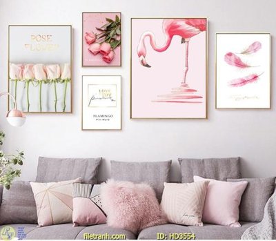 File gốc File tranh treo hiện đại HD3554 (phong cách) châu Âu