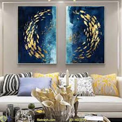 File PSD File tranh treo hiện đại HD3573 (gốc) nhiều lớp (multi-layer)