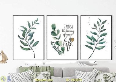 File in trần File tranh treo hiện đại HD3670 (file gốc) hoa văn 3D