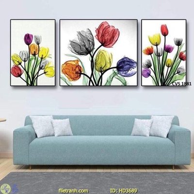 File in trần File tranh treo hiện đại HD3689 (bản gốc) phong cảnh