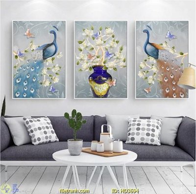 File ảnh File tranh treo hiện đại HD3694 (gốc) dùng in Pano