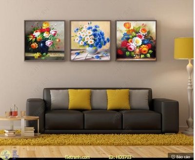 Tải file File tranh treo hiện đại HD3703 (gốc) chủ đề hoa sen