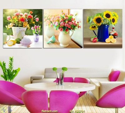 File gốc File tranh treo hiện đại HD3704 (in tráng gương) ốp tường