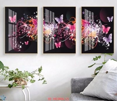 File in trần File tranh treo hiện đại HD3806 (file gốc) xuyên sáng