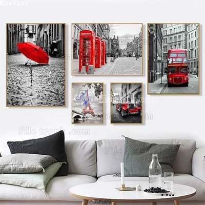 File PSD File bộ tranh treo hiện đại HD40006 (gốc) cho designer