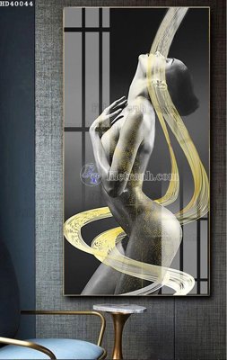 File gốc File bộ tranh treo hiện đại HD40044 (in lụa) họa tiết 3D