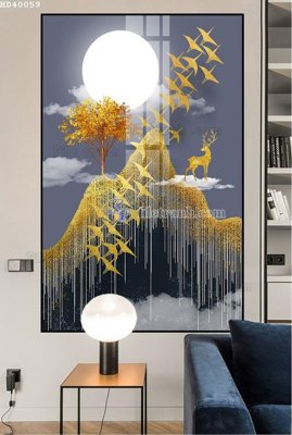 File gốc File bộ tranh treo hiện đại HD40059 (phong cách) cổ điển