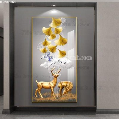 File ảnh File bộ tranh treo hiện đại HD40060 (gốc) in PP, decal