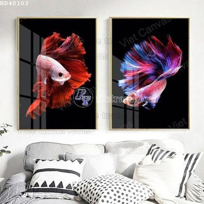 File tranh gốc File bộ tranh treo hiện đại HD40103 (sắc nét từng chi tiết)