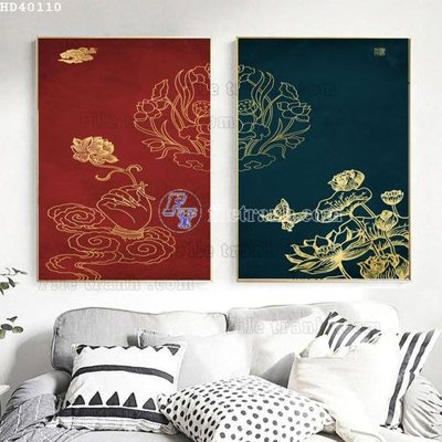 File gốc in mica File bộ tranh treo hiện đại HD40110 chất lượng