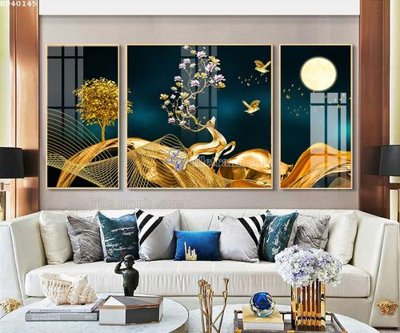 File tranh trang trí File bộ tranh treo hiện đại HD40145 (file gốc)