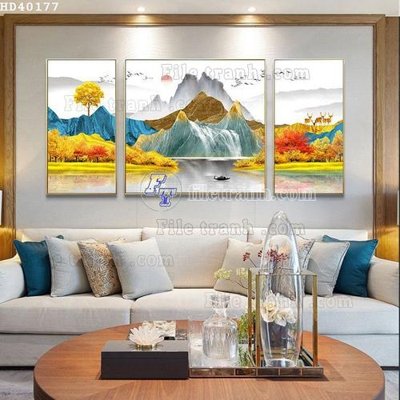 Download file tranh PSD File bộ tranh treo hiện đại HD40177 để chỉnh sửa