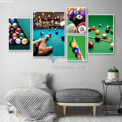 File tranh File bộ tranh treo hiện đại HD40196 (bản gốc) in lụa 5D