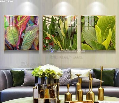 File tranh File bộ tranh treo hiện đại HD40230 (bản gốc) treo quán cafe