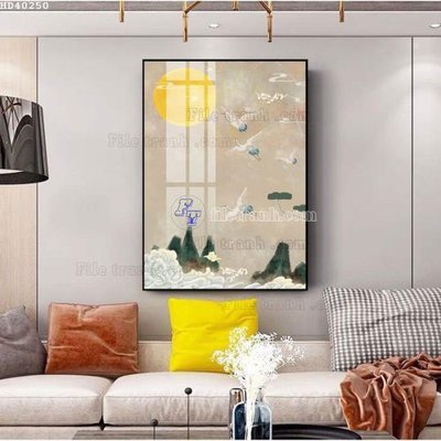 File in mica File bộ tranh treo hiện đại HD40250 (bản gốc) sắc sảo