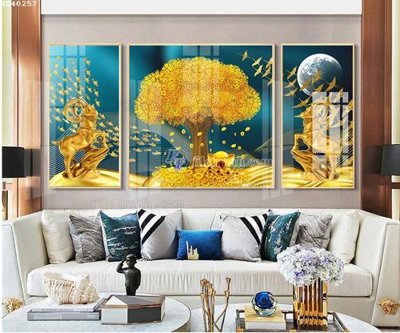 Tải file File bộ tranh treo hiện đại HD40257 (ảnh gốc) file AI/EPS