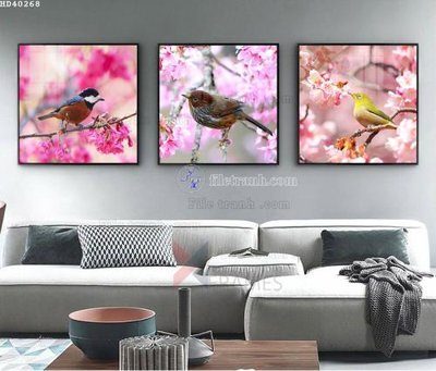 File ảnh File bộ tranh treo hiện đại HD40268 (gốc) cho trang trí nhà hàng