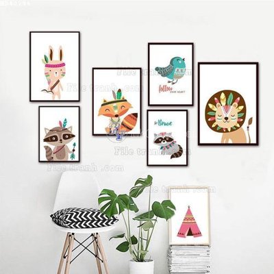 Tải file File bộ tranh treo hiện đại HD40294 (PSD) cho in tranh 3D