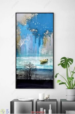 File gốc File tranh treo hiện đại HD4032 (in mica) trang trí