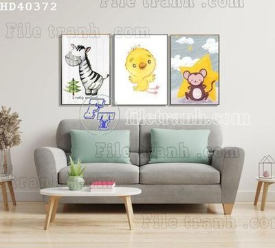 Download file gốc File bộ tranh treo hiện đại HD40372 (in lụa) cao cấp