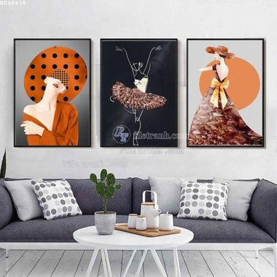 Tải file File bộ tranh treo hiện đại HD40418 (gốc) làm file tranh quảng cáo