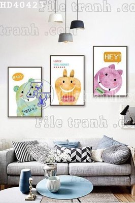 Download file File bộ tranh treo hiện đại HD40423 (gốc) in mica ốp bếp