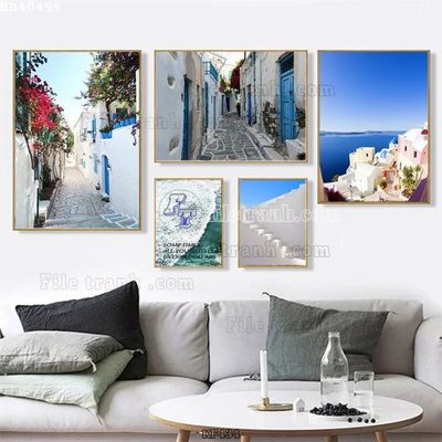 Mua file gốc File bộ tranh treo hiện đại HD40455 (in ấn) tại Filetranh.com