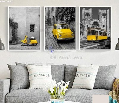 File PSD File bộ tranh treo hiện đại HD40467 (bản gốc) độ phân giải cao